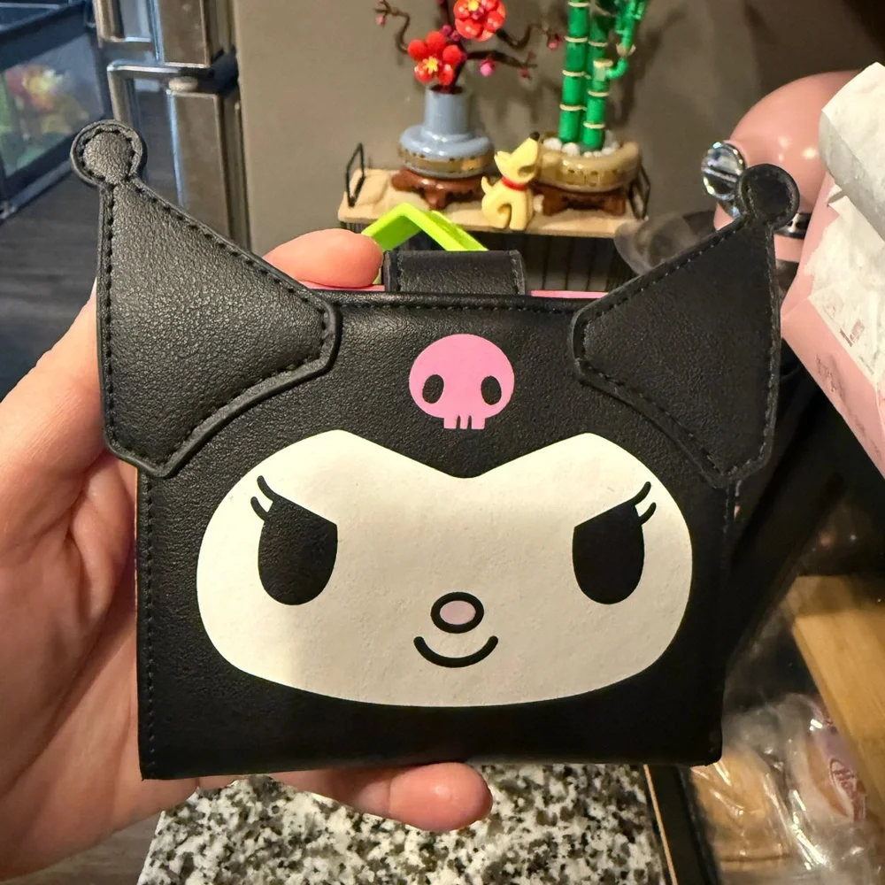 Loungefly Black and Pink Character Wallet - Picture 1 of 2